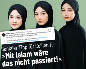 Mehr über den Artikel erfahren Genialer Tipp für Collien F.: Mit Islam wäre das nicht passiert